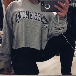 CROPPED CHAMPION UNIVERSITY SHIRT